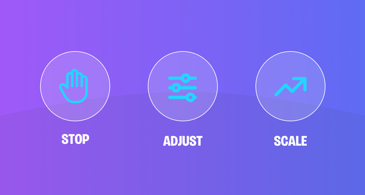 Know When to Stop, Adjust or Scale